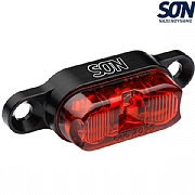 SON Rear Light - Rack Mount 50mm - Black / Red
