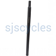 Ti Parts Workshop Titanium Seat Pillar for Bromptons - Black Frosted - 600 x 31.8 mm