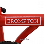 Brompton Main Frame Decal - White