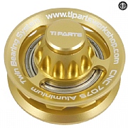 Ti Parts Workshop 2 / 6 Speed Aluminium Chain Tensioner Wheel - Gold - Single