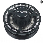 Ti Parts Workshop 2 / 6 Speed Aluminium Chain Tensioner Wheel - Black - Single