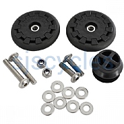 Brompton Eazy Wheel Rollers with Fittings - 6 mm Holes - Per Pair