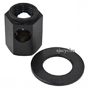 Ti Parts Workshop Chain Tensioner Titanium Nut - Black