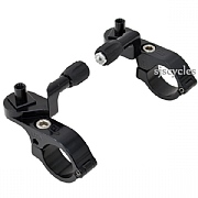 Paul Mountain Thumbies Bar End Gear Lever Shifter Mounts - 22.2 mm Band On - Microshift Version - Black