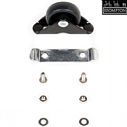 Brompton Mudguard Roller Assembly &amp; Screws - L Version - Black