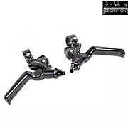 Brompton Brake Levers - 22.2mm Clamp - Aluminium - Black - Pair