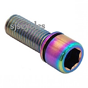 Ti Parts Workshop Handlebar Stem Titanium Bolt - M7 x 20 mm - Rainbow