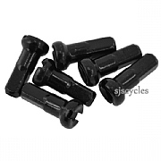 Jtek Spoke Brass Nipples Black 12mm x 2mm gauge - Pack of 6