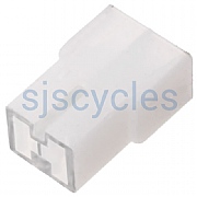 Wurth White Plastic Housing for Male 6.3mm Non Insulated Spade Connector Female x 1