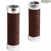 Brooks Slender Leather Grips - Gripshift - Brown