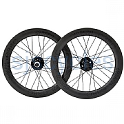 Joseph Kuosac Carbon 2 Speed 16" Wheelset - Stealth Black - 28 Hole