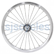 Brompton Dynamo 16" Front Wheel - SP SV8 Hub - Silver - 28 Hole