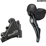 Shimano Tiagra ST-4720 Double Hydraulic Disc STI Set with Flat Mount Caliper - Left Rear