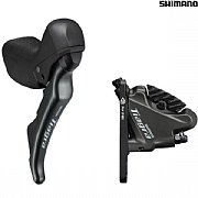 Shimano Tiagra ST-4720 10 Speed Hydraulic Disc STI Set with Flat Mount Caliper - Right Front
