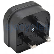 Euro 2 Pin Plug to UK 3 Pin Plug Adapter - 5 Amp