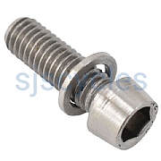 Jtek replacement Shimano Crank Arm Clamp Bolt & Washer M6 x 20mm Stainless Steel