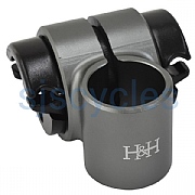 H&amp;H Pentaclip Saddle Clamp for Brompton - Grey