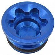 Hope RX4+ Caliper Bore Cap - DOT - Blue - Small