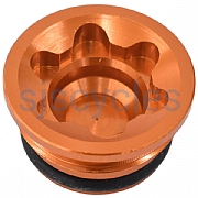 Hope RX4+ Caliper Bore Cap - DOT - Orange - Small