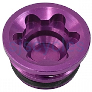Hope RX4+ Caliper Bore Cap - DOT - Purple - Small