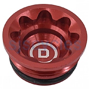 Hope RX4+ Caliper Bore Cap - DOT - Red - Large