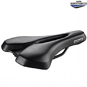 Sillín Bicicleta Selle San Marco BIOAKTIVE City Gel - Negro Ante, Acolchado Gel