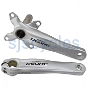 Shimano Deore FC-M590 9 Speed Crank Set Only - Silver - 170mm