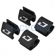 Jagwire E-Shift &amp; Brake Cable Hooks - Black - Pack of 4