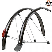 SKS Chromoplastic Mudguard Set - 26" - Black